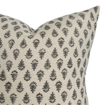 Daphne | Cream Floral Handblock Pillow Cover