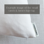 Evan | Soft Brown Gingham Handblock Pillow Cover