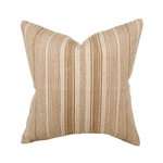 Marlow | Woven Tan Stripe Pillow Cover