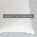 Jordan | Charcoal Tan Floral Handblock Pillow Cover